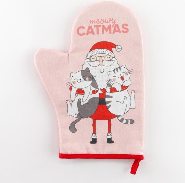 Варежка-прихватка "Catmas" 20х28см, саржа, 100% х/л, ватин 250г/м2